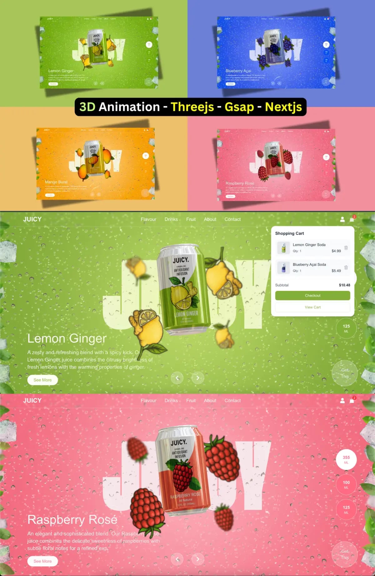 قالب صفحة هبوط ثلاثي الأبعاد preview