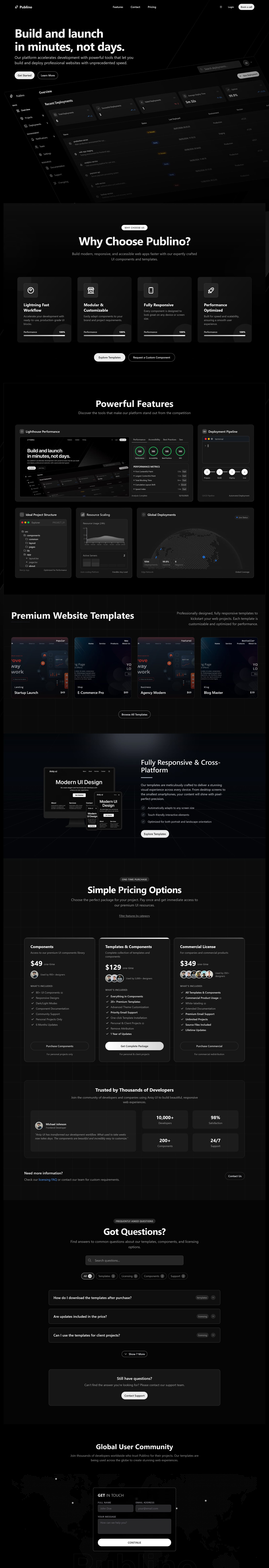 Next js Landing Page Template - Modern Website Design preview