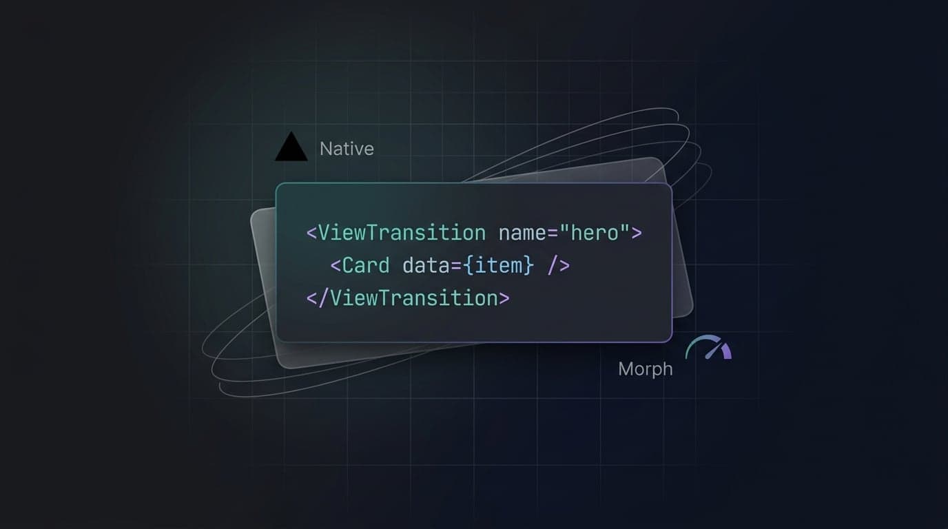 Next.js View Transitions: Animaciones Nativas Cero JS