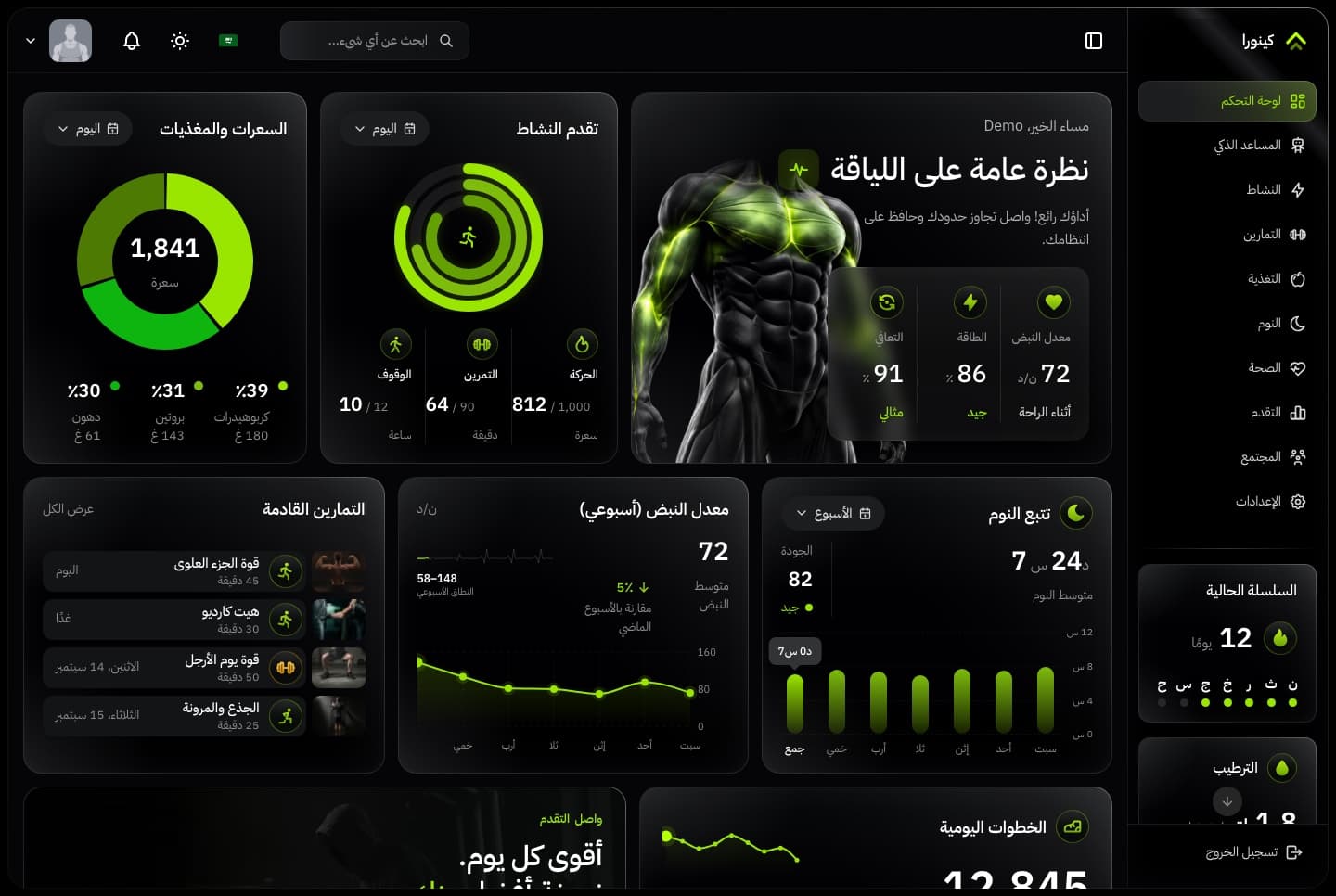 Kinora in Arabic