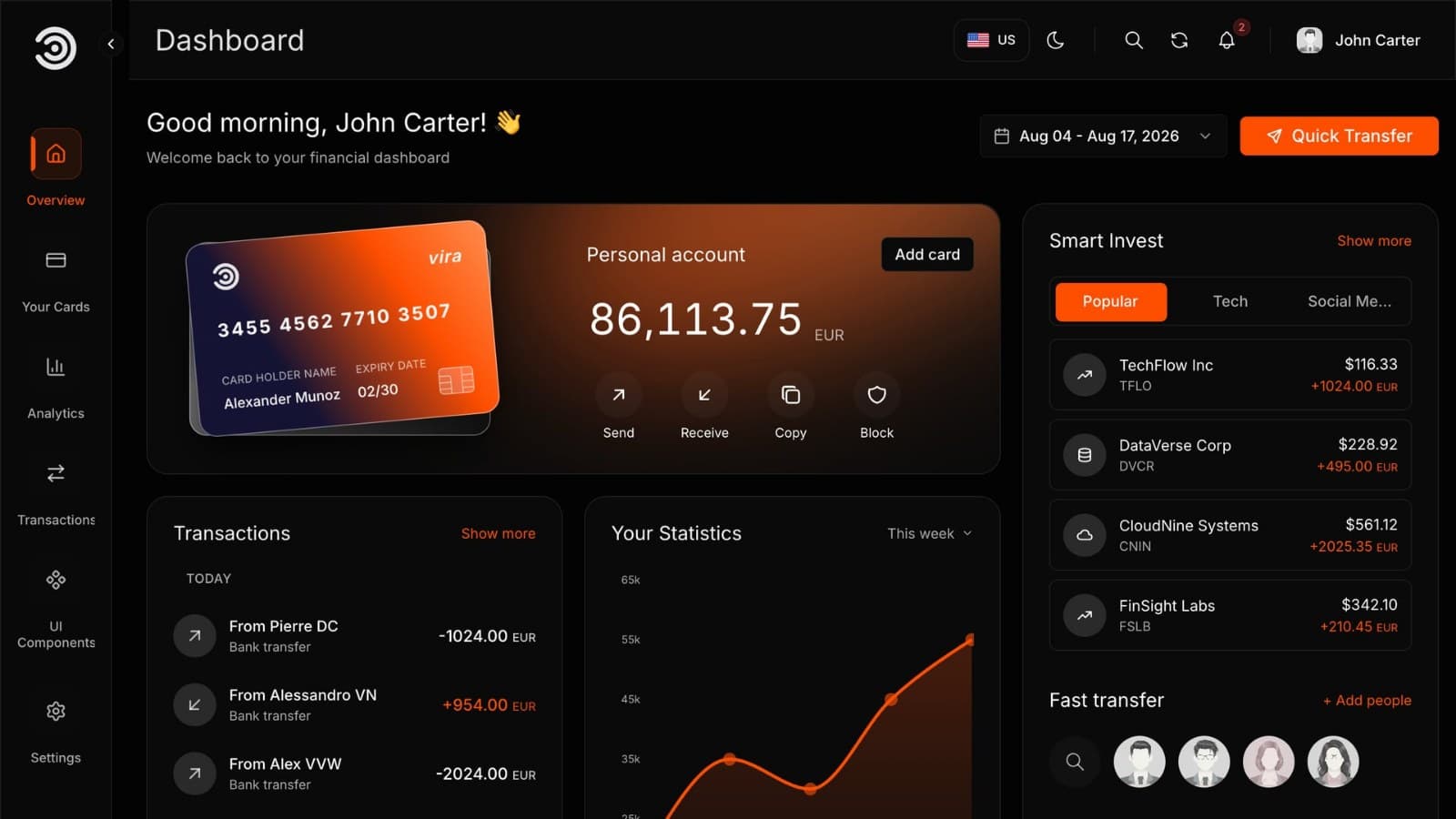 كيف تبني لوحة تحكم مالية بـ Next.js خطوة بخطوة