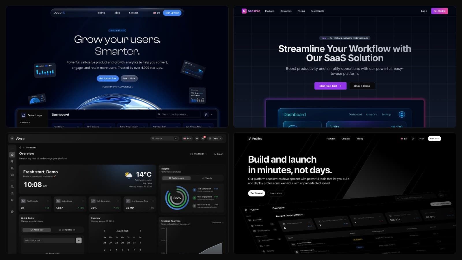 Mejores plantillas SaaS para Next.js y starter kits en 2026